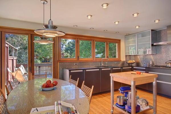 Indoor/outdoor kitchen in Ravenna.