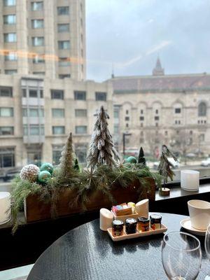 12/30/21 Brunch with a view of the Boston Public Library