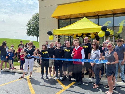 Tuffy Staff Celebrates The Grand Opening Of The New Building.