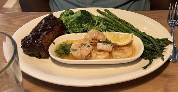 Tri-Tip* & Shrimp Scampi