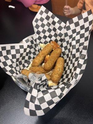 Mozzarella sticks.