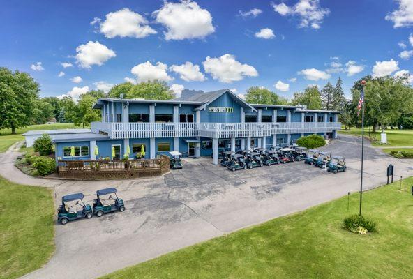 Beaver Dam Country Club back of the clubhouse