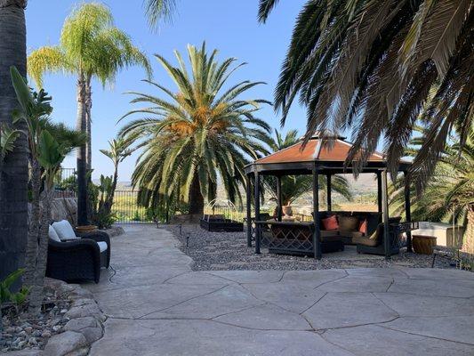 Gazebo sitting area