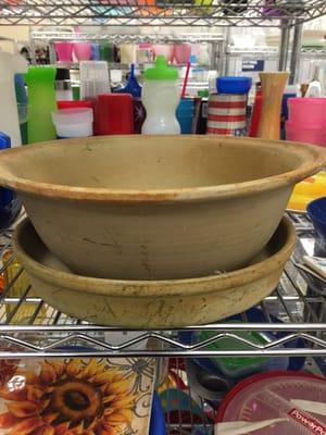 Like new pampered chef stoneware for $3. Pretty sweet deal if you ask me.