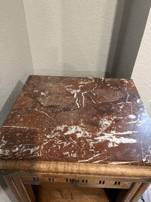 Marble top