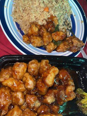 S1. C20. General Tso's Chicken Combo Platter