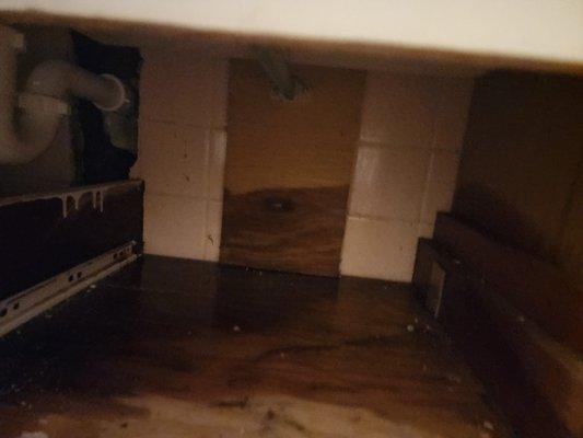 There is now a leak under my sink after they replaced the drain under there.