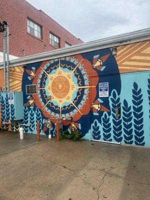 Mural behind old location.