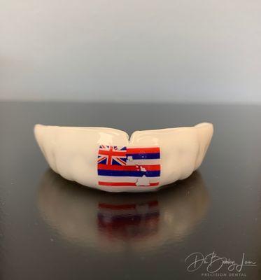 Check out this awesome sports mouth guard! We can custom design them to fit your needs!