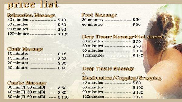 Price List