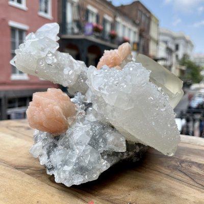 Museum quality Apophyllite with Stilbite and Calcite