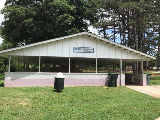 Large picnic shelter.