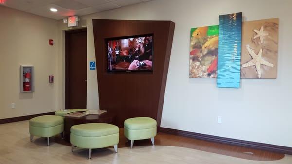 Colorful, kid friendly waiting room