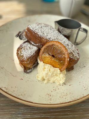 Brûlée Challah French Toast.