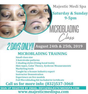 Register for August Microblading Class