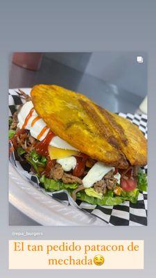 Beef shredded patacon