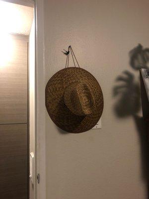 Straw sun hat from Fiesta Liquor!