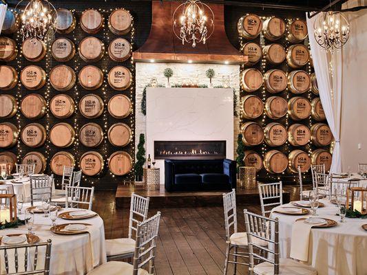 Barrel Room (set up for reception)