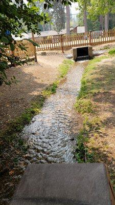 River by seating area.