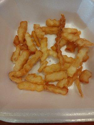 Crummy overcooked fries make me sad. McDonald's even had fry standards in the 90s. Ugh