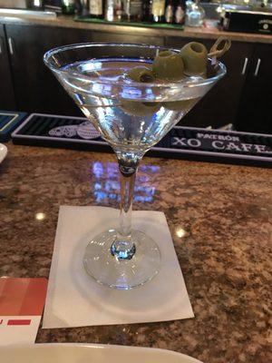 Martini straight up with extra olives!