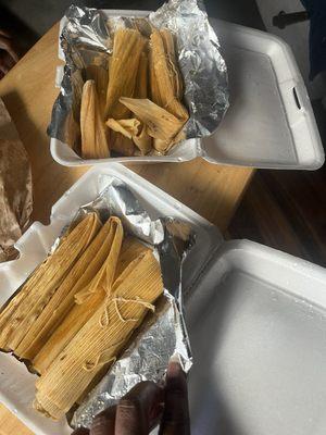 Beef and Pork Hot Tamales