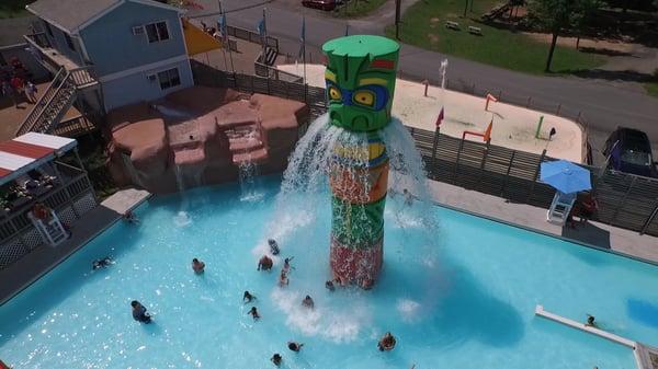 Aerial view of Riptide Cove Wave Pool