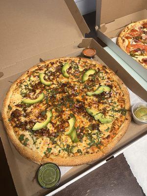 Pastor Pizza (with Avocados added extra)