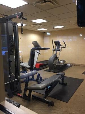 Small but useful fitness room