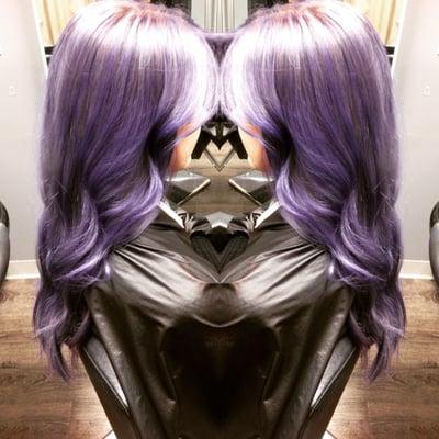 Light purple, lavender hair, fun colored hair, lilac hair