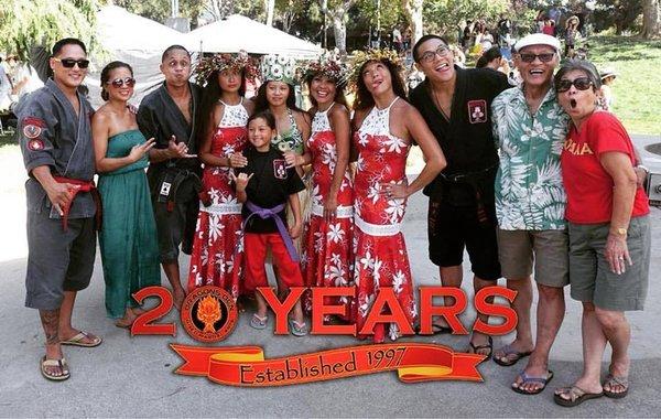 At our 20th Anniversary Luau on Sept 10, 2017.  The Macalolooy Ohana.