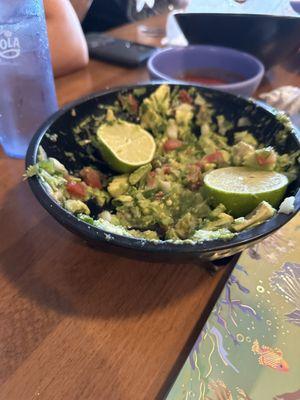 Fresh-made MILD guacamole.