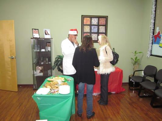 Dr. B Christmas party. Open to the public for free consultations, treats and drinks. Botox, Laser Hair Removal, Hormone Therapy