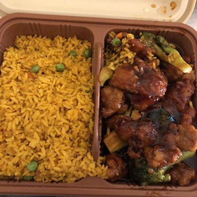 Fried Rice and General Tso's Chicken