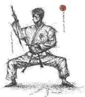 The amazing Japanese artist Mitsuko Ueda drew photo of Sensei John Mirrione in 1999 at Reebok Sports Club/NY!