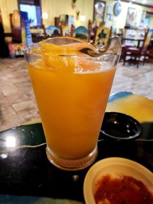 Peach and mango Margarita