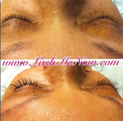 Partial set of Semi Permanent Eyelash Extensions