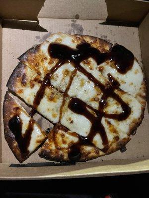 Ultimate 4 Cheese Signature Pizza with balsamic drizzle