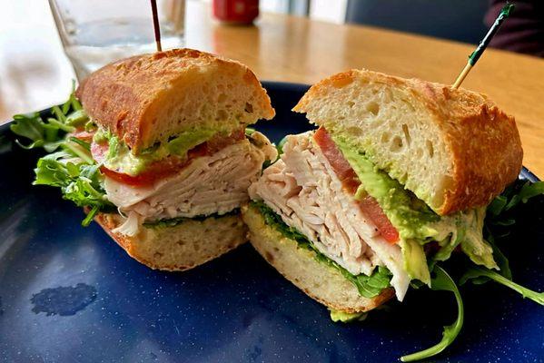 Excellent turkey sandwich