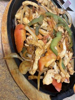 Chicken fajitas