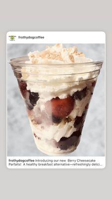 Mixes Berry Cheesecake parfait