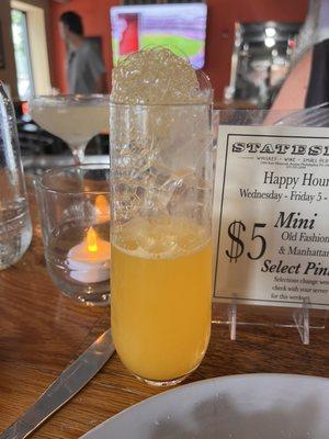 This is how the mimosa was served to me.