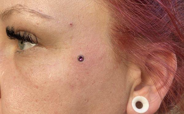 Dermal Piercing By Morgan
 @morganrenegadeofficial