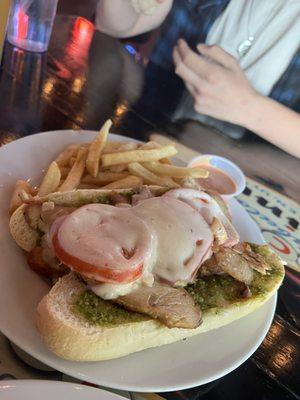 Philly chicken pesto