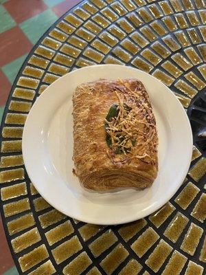 Spinach and feta croissant