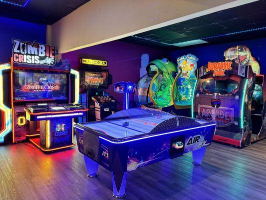 Arcade room at strikers