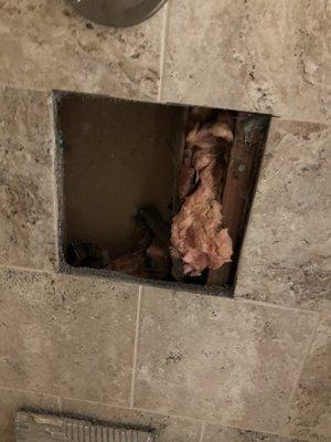 Replace tile with n shower