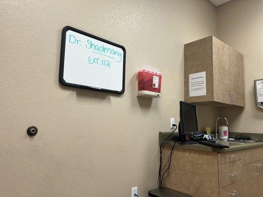 New patient room