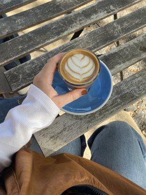 Oat milk cortado