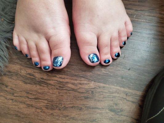 Rock and roll pedicure